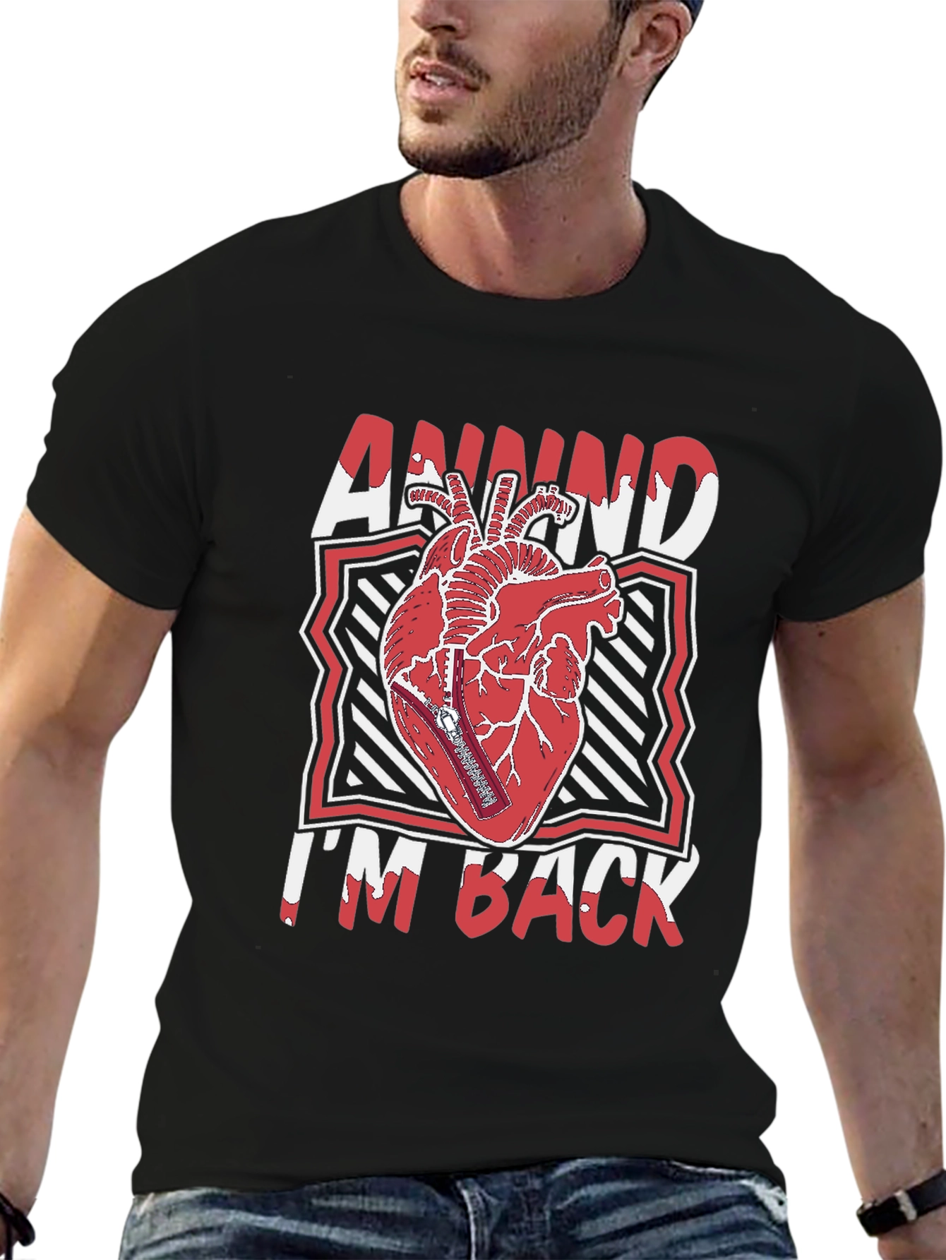 Annnnd Im Back Heart Graphic Tee