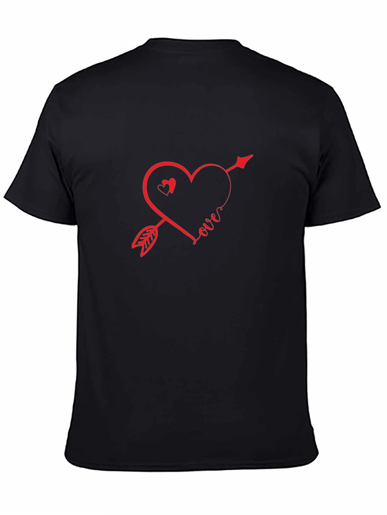 Love Arrow Graphic Tee - Stylish Black T-Shirt