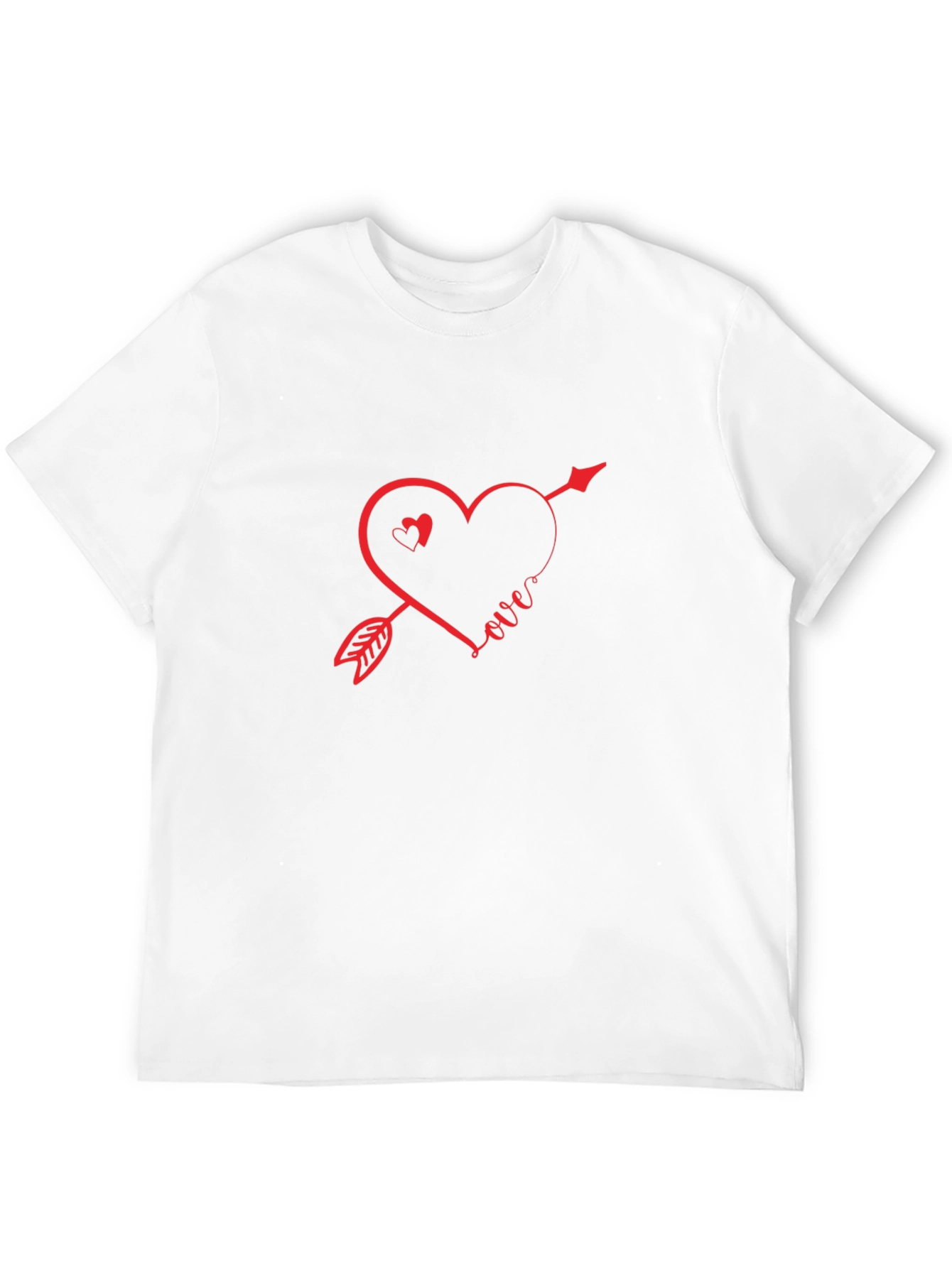 Love Arrow Graphic Tee - Stylish Black T-Shirt