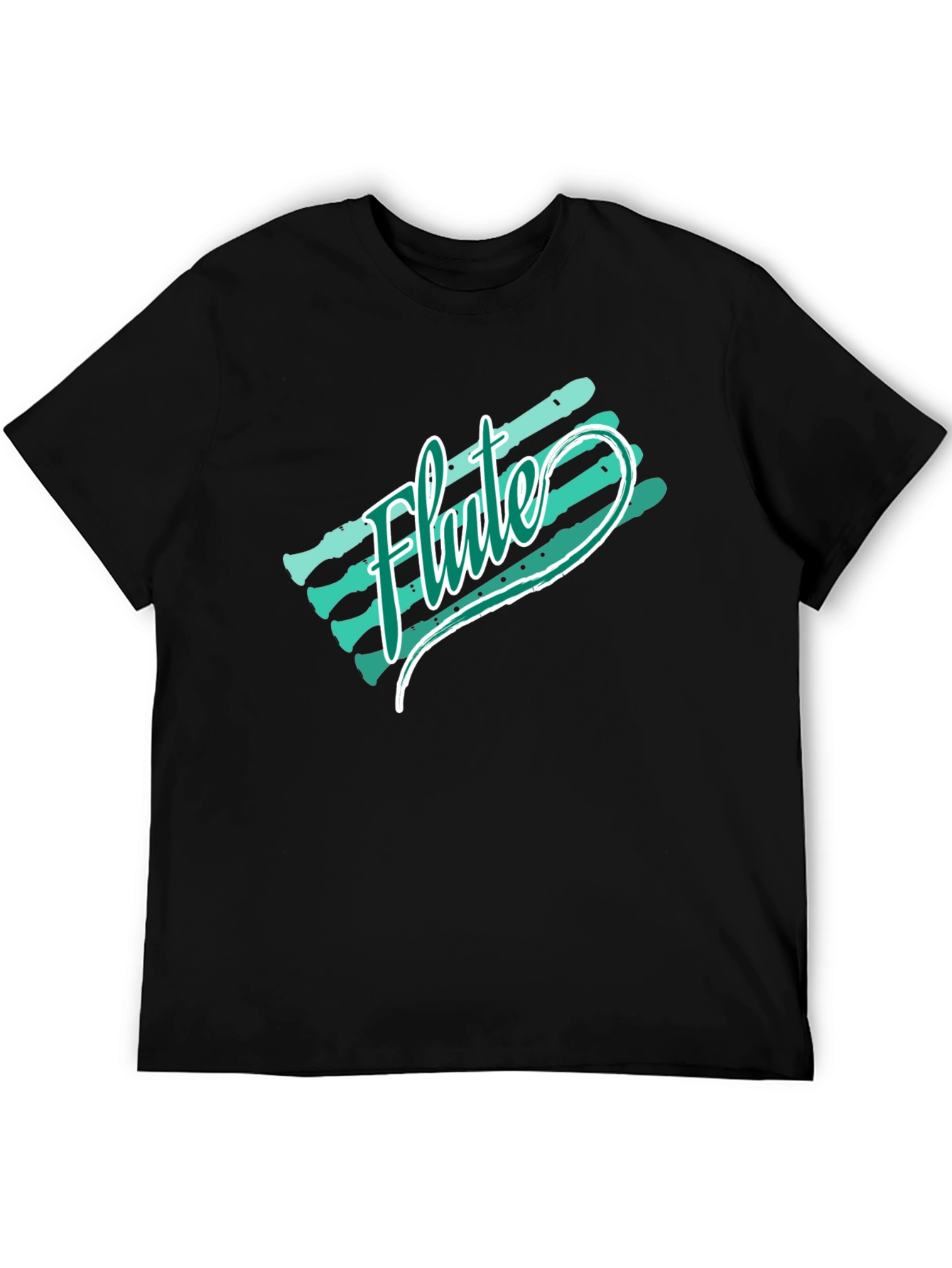 Flute Retro Style Graphic T-Shirt