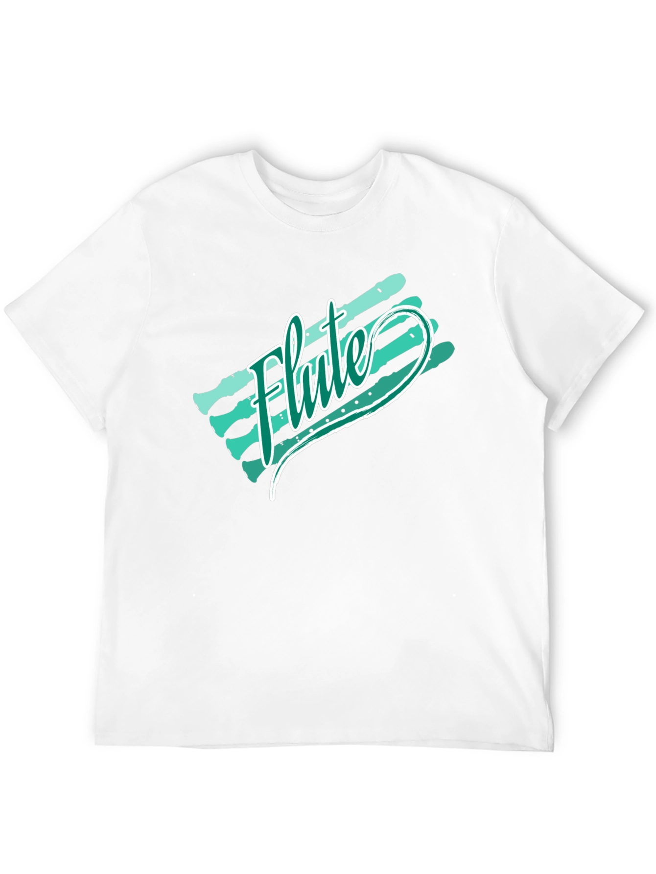 Flute Retro Style Graphic T-Shirt