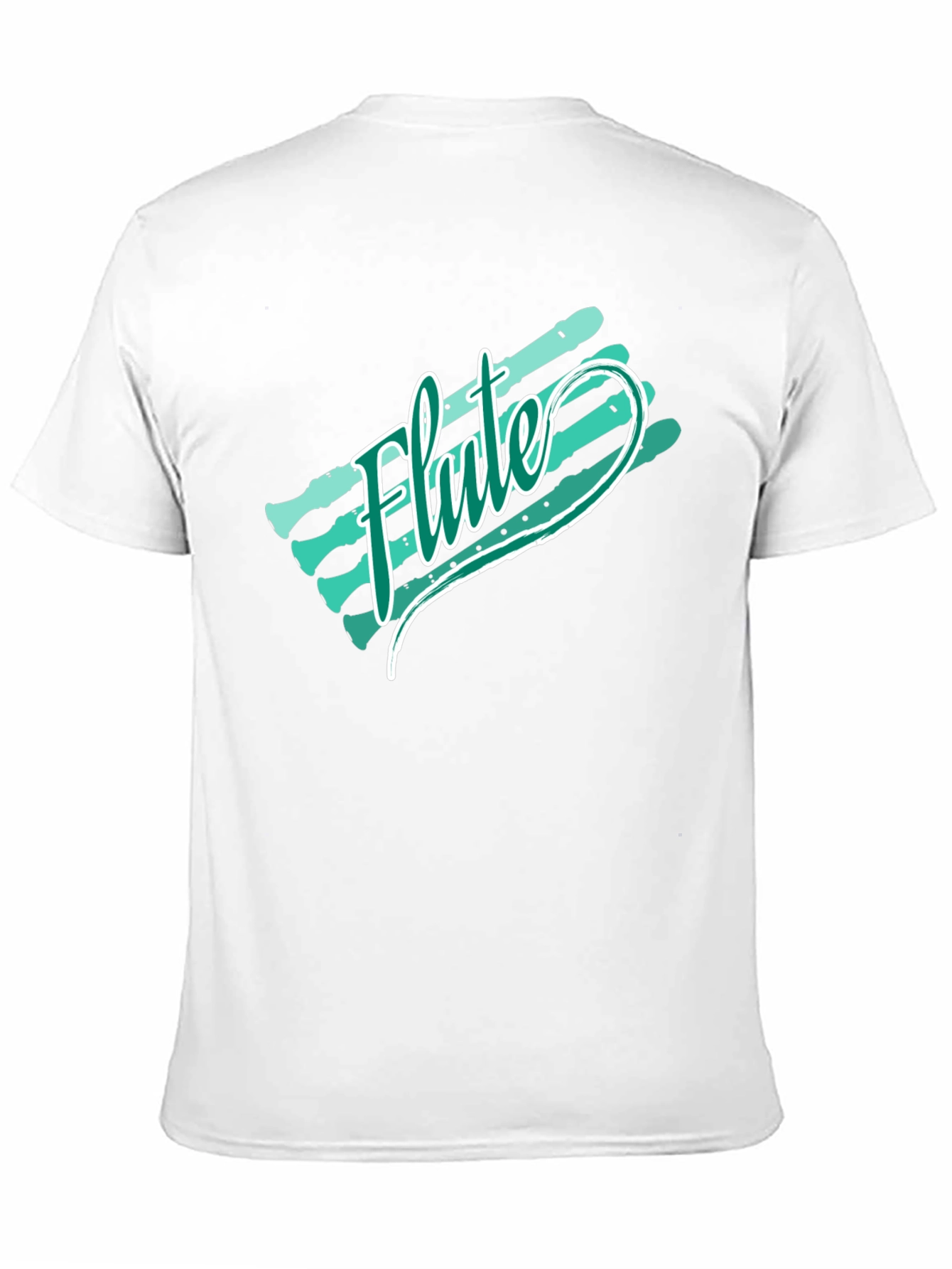 Flute Retro Style Graphic T-Shirt