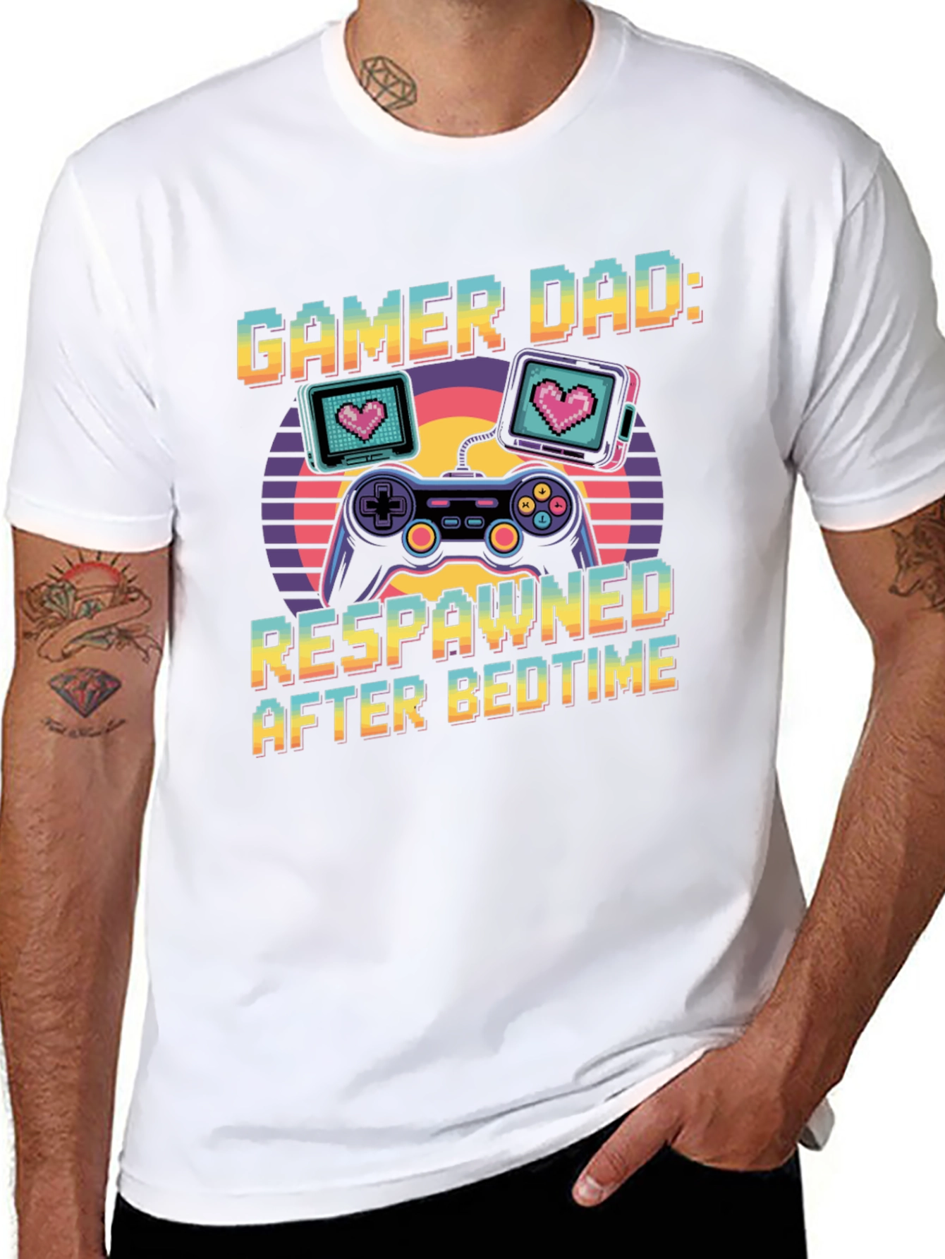 Gamer Dad: Respawned After Bedtime T-Shirt