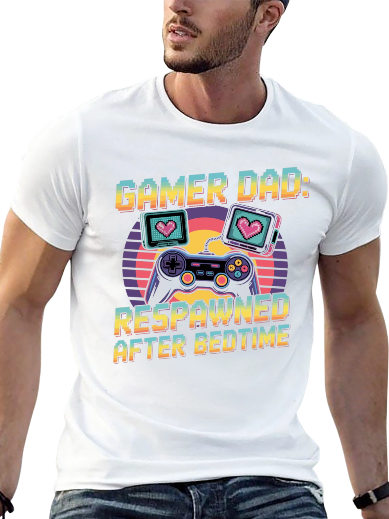 Gamer Dad: Respawned After Bedtime T-Shirt