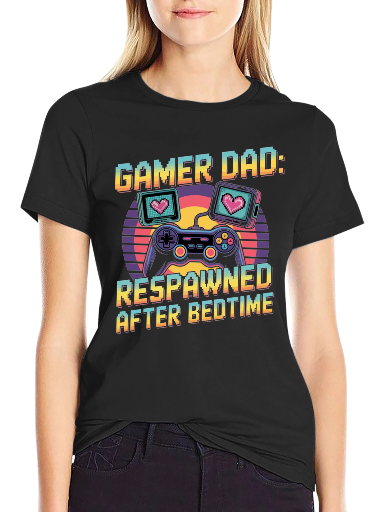Gamer Dad: Respawned After Bedtime T-Shirt
