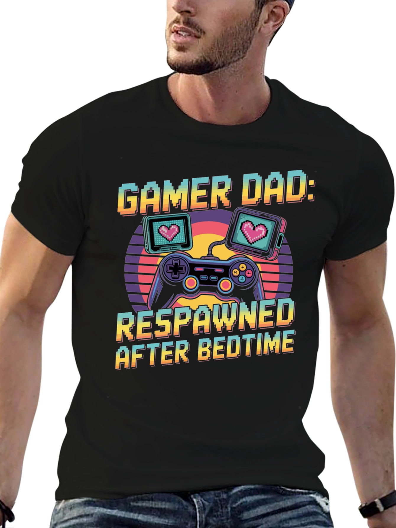 Gamer Dad: Respawned After Bedtime T-Shirt