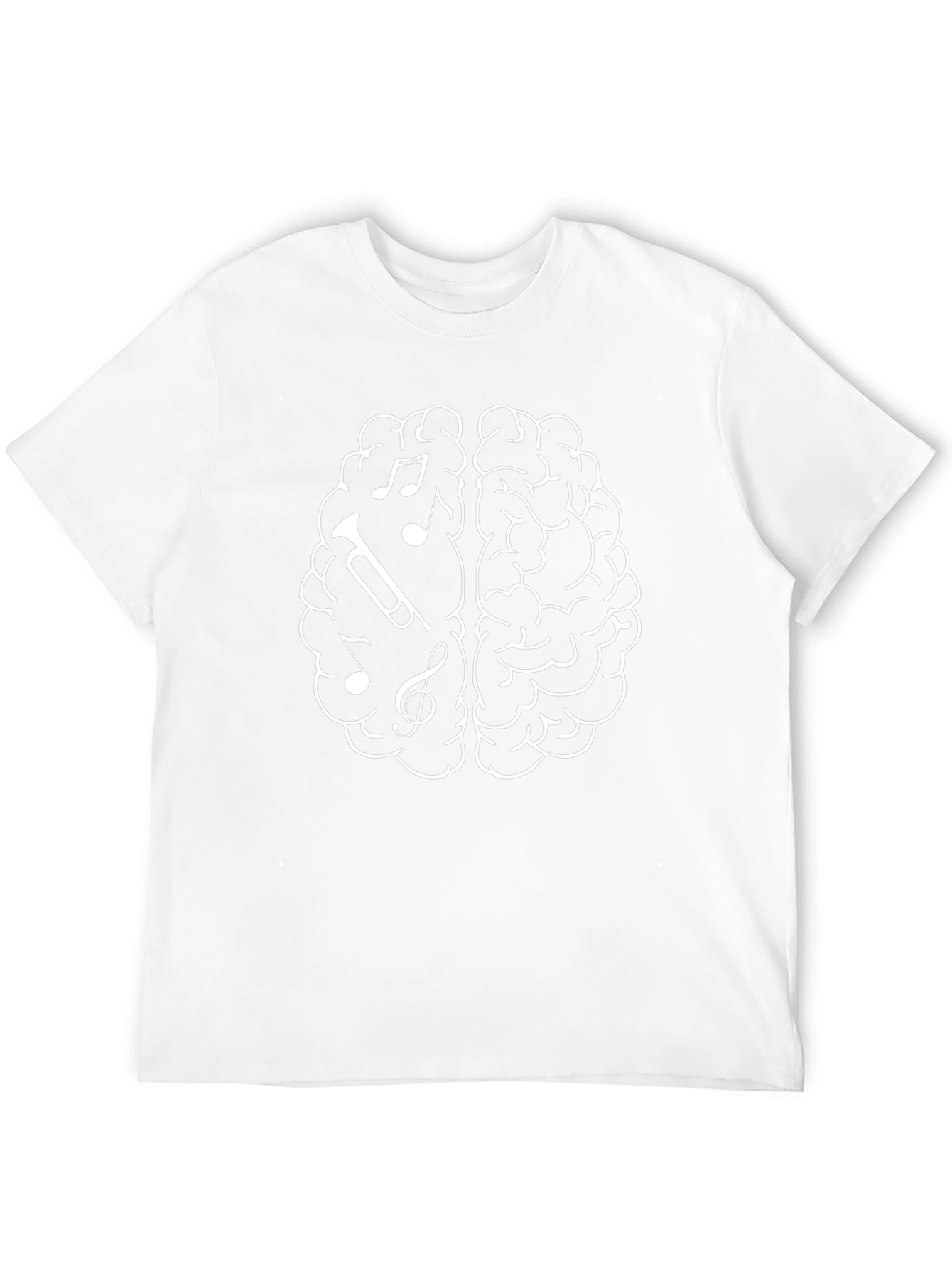 Musical Brain T-Shirt - Black Cotton Tee