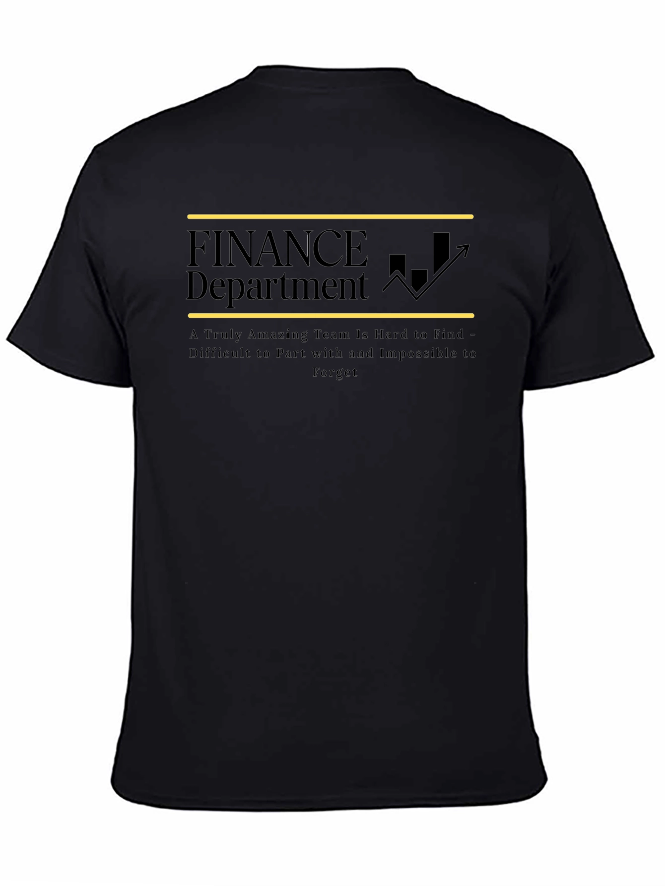Finance Department Team Appreciation Black T-Shirt