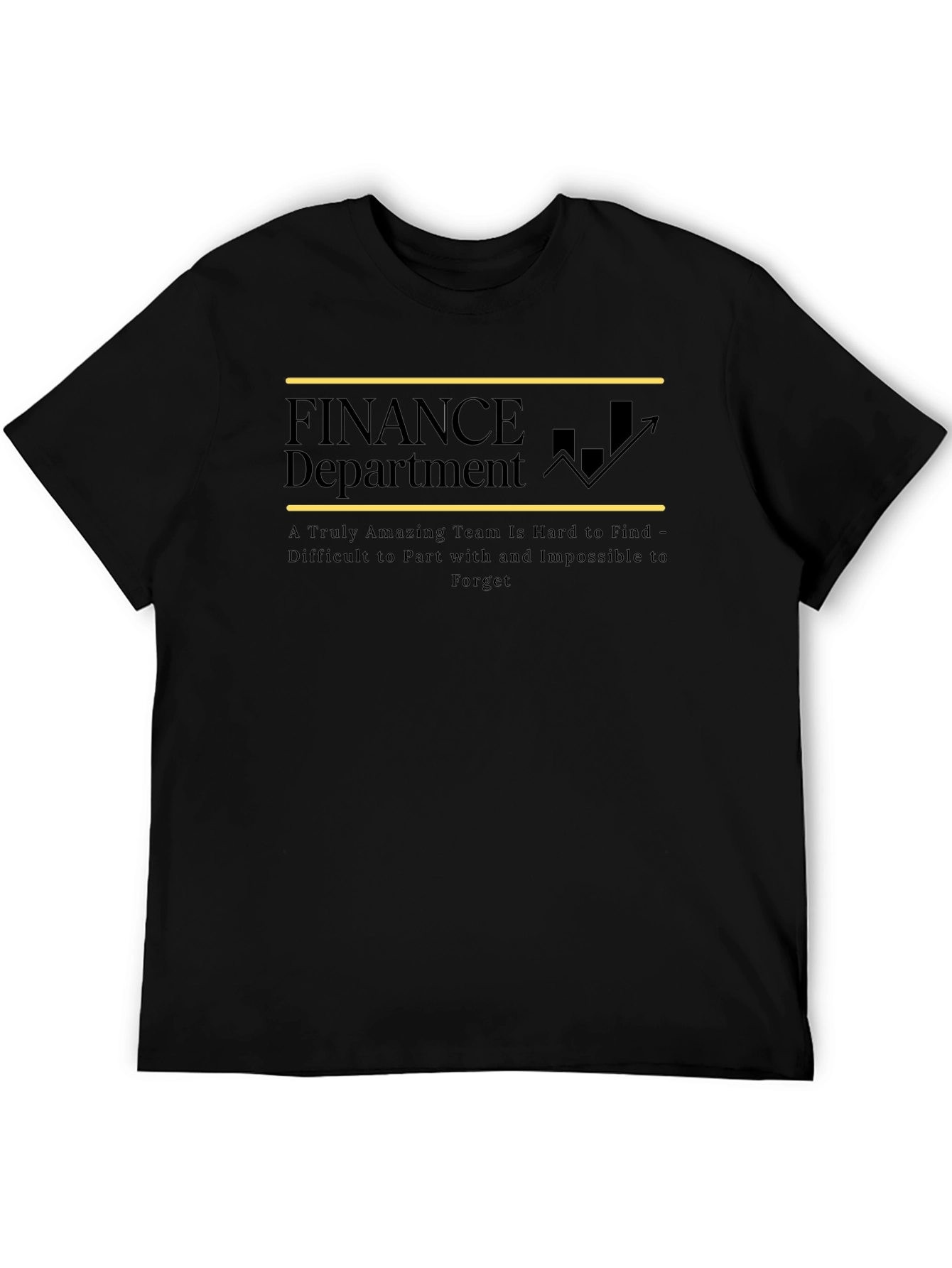 Finance Department Team Appreciation Black T-Shirt