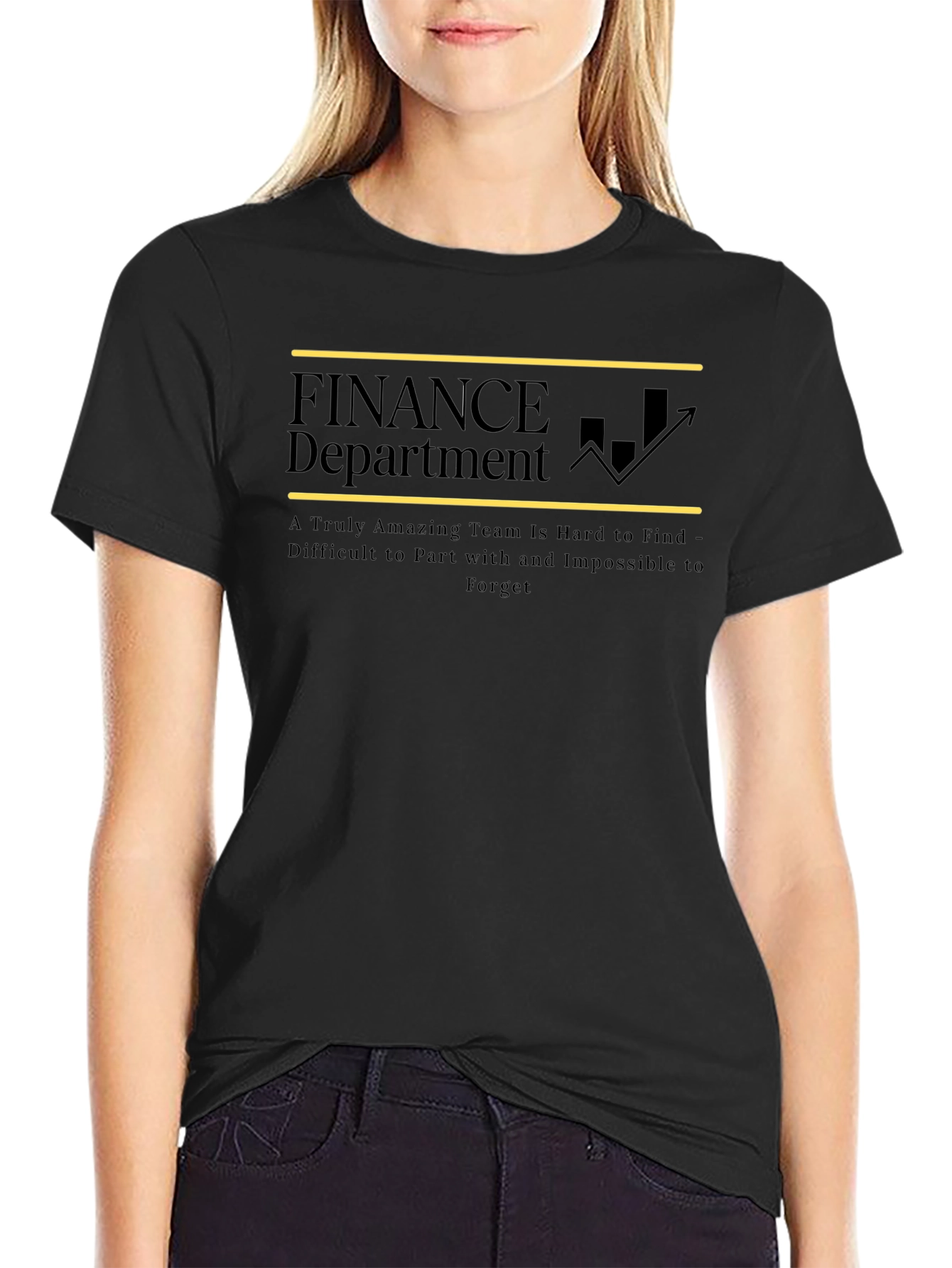 Finance Department Team Appreciation Black T-Shirt