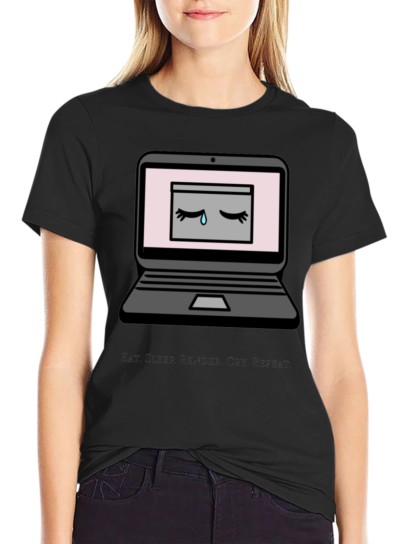 Eat Sleep Render Cry Repeat T-Shirt