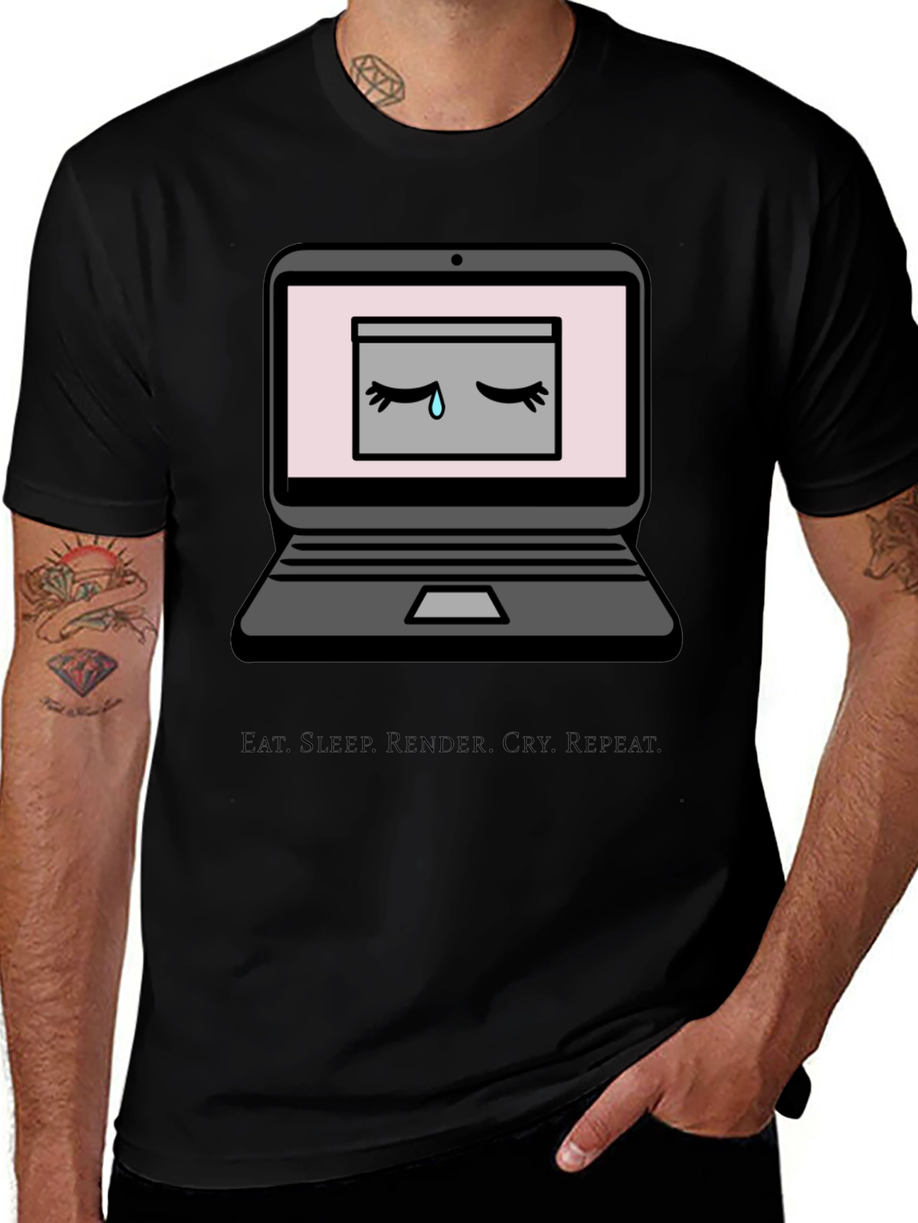 Eat Sleep Render Cry Repeat T-Shirt