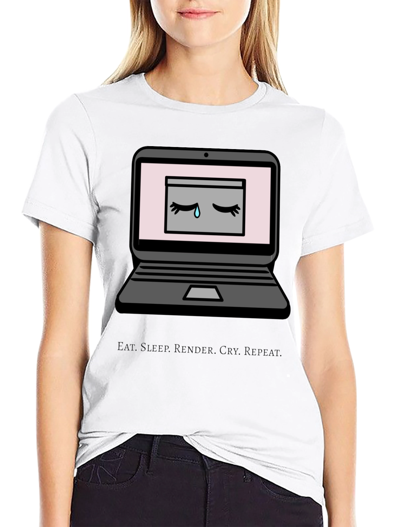Eat Sleep Render Cry Repeat T-Shirt