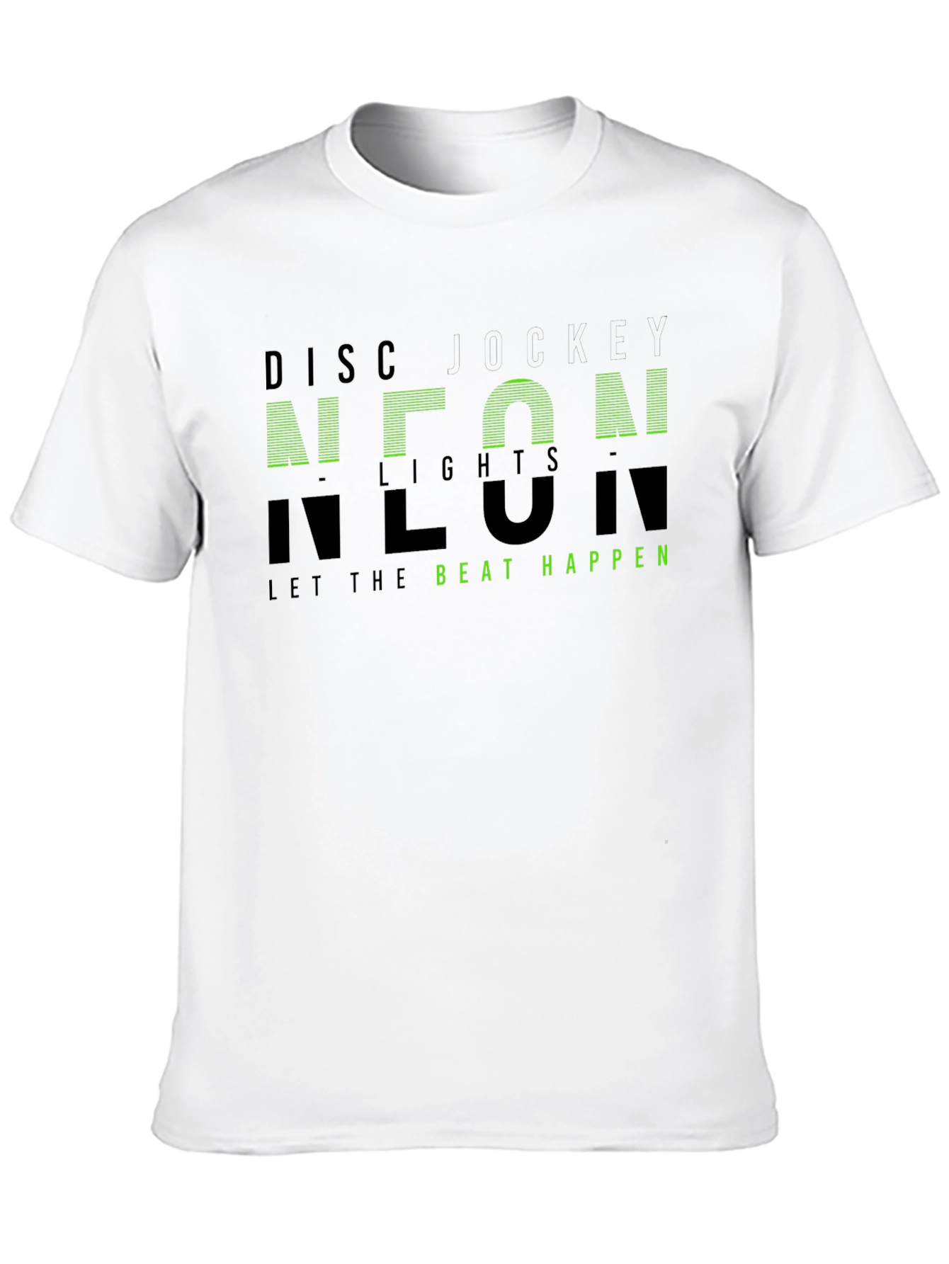 Neon Lights Graphic T-Shirt - Let the Beat Happen