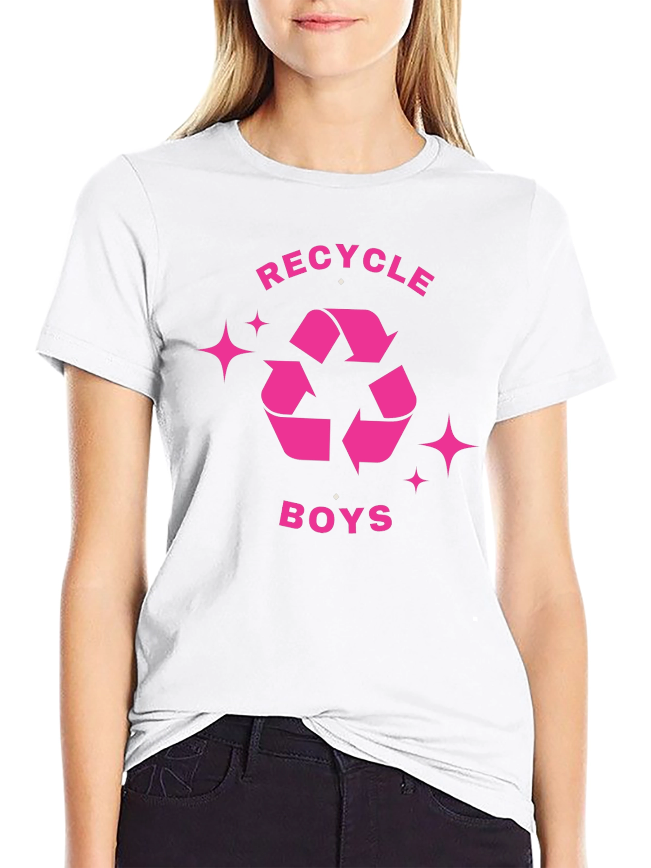 Recycle Boys Black Graphic Tee