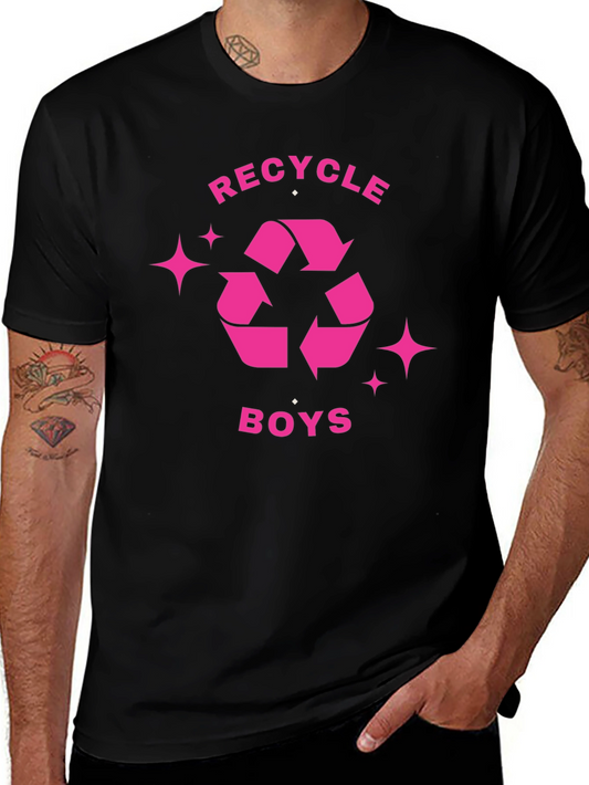 Recycle Boys Black Graphic Tee