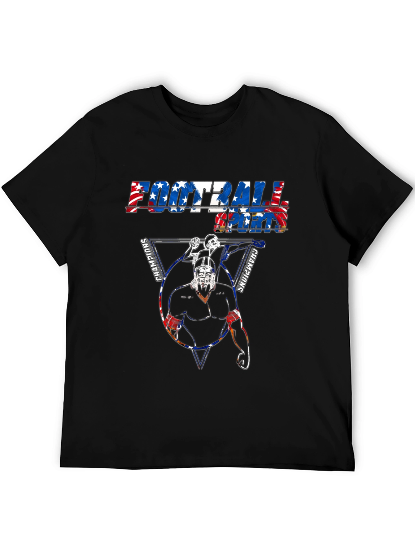 Football Sports Champions Graphic T-Shirt