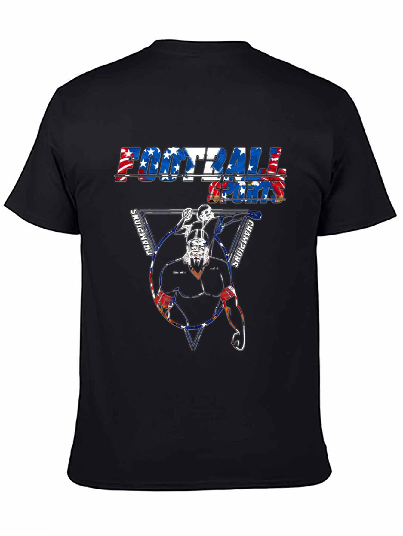 Football Sports Champions Graphic T-Shirt