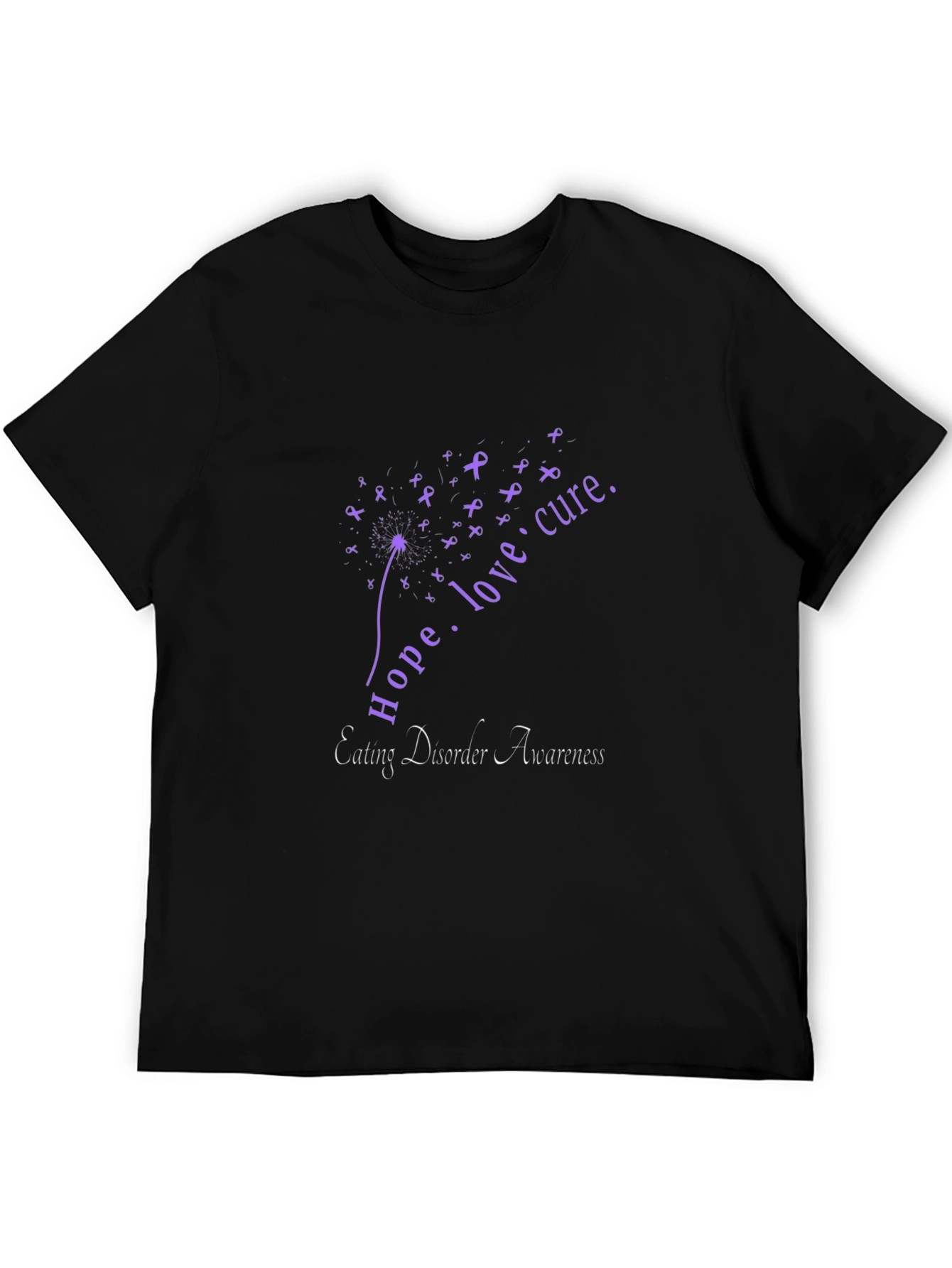 Eating Disorder Awareness T-Shirt Hope Love Cure