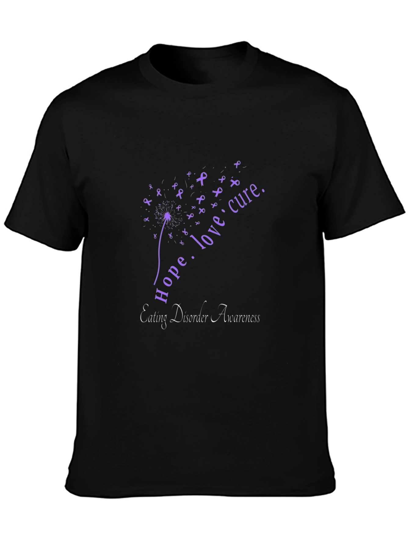 Eating Disorder Awareness T-Shirt Hope Love Cure