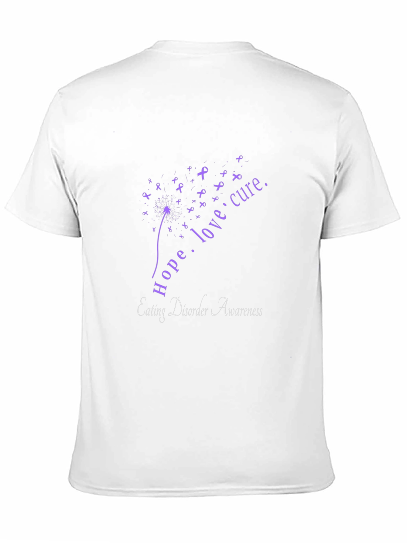 Eating Disorder Awareness T-Shirt Hope Love Cure