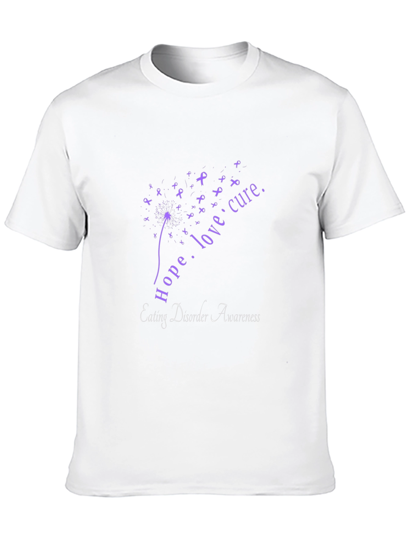 Eating Disorder Awareness T-Shirt Hope Love Cure