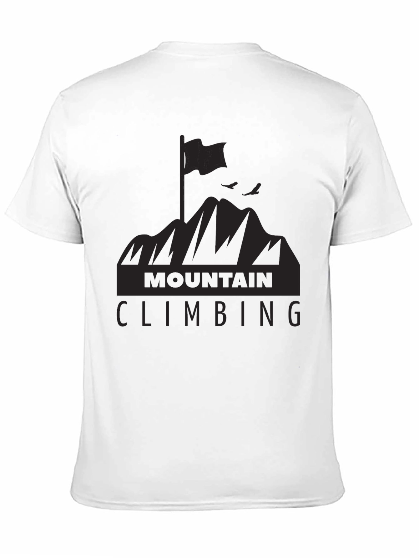 Mountain Climbing Graphic Tee - Black