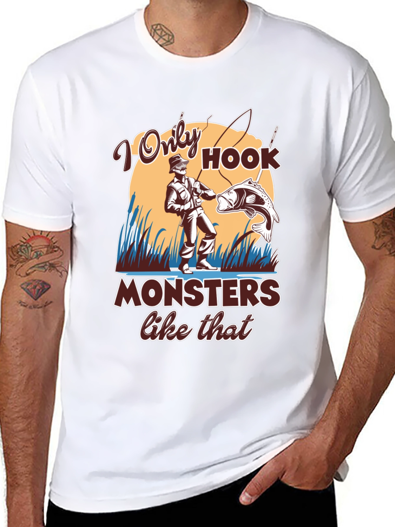 Fishing T-Shirt: I Only Hook Monsters