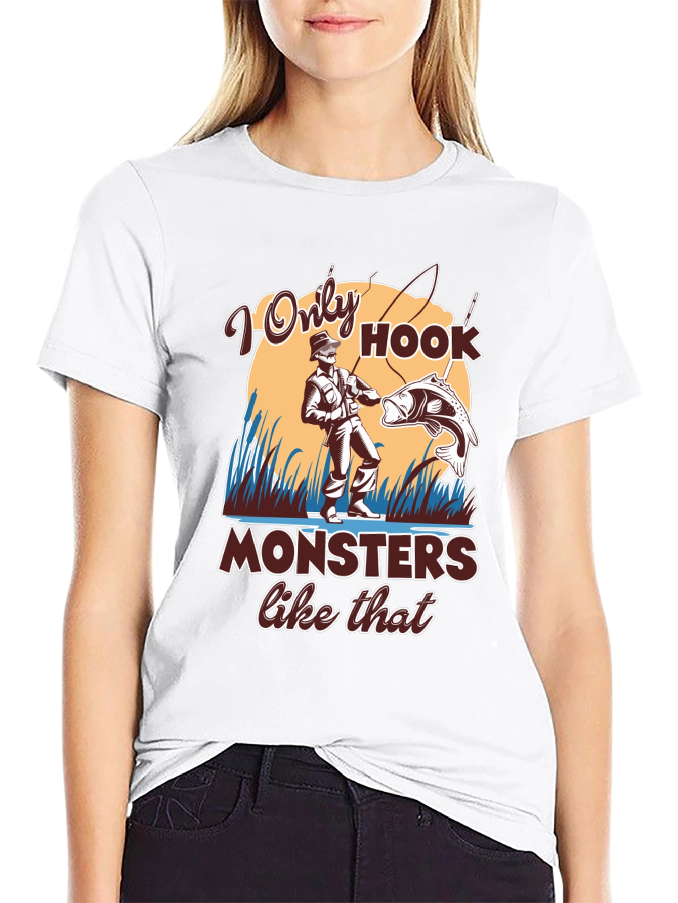 Fishing T-Shirt: I Only Hook Monsters