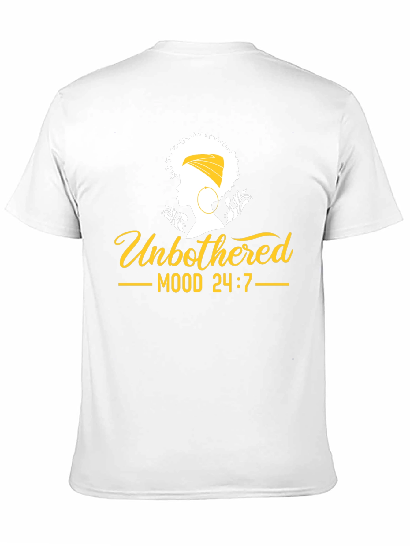Unbothered Mood 24/7 Black Graphic Tee