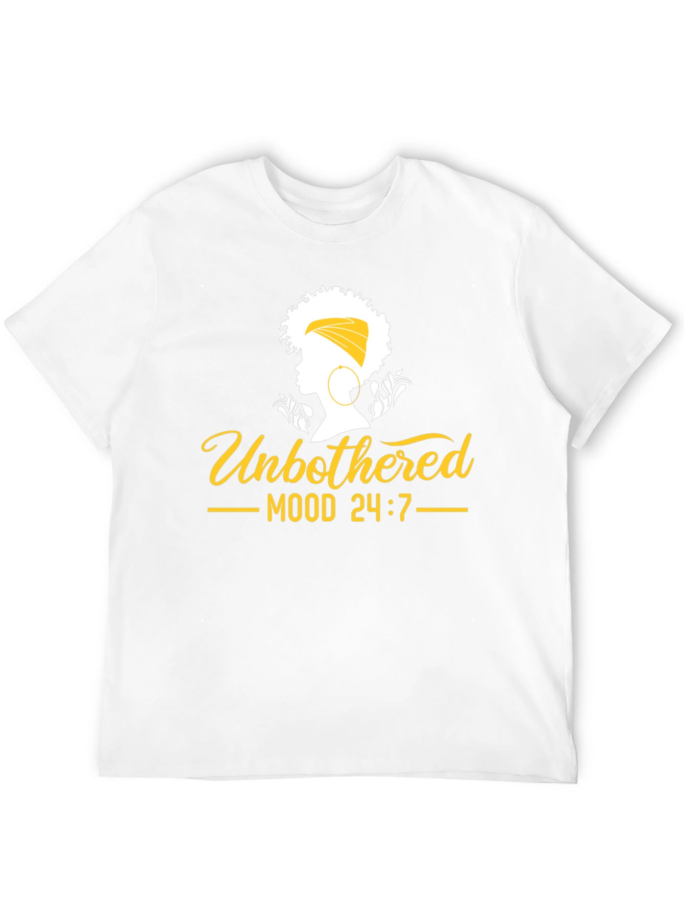 Unbothered Mood 24/7 Black Graphic Tee