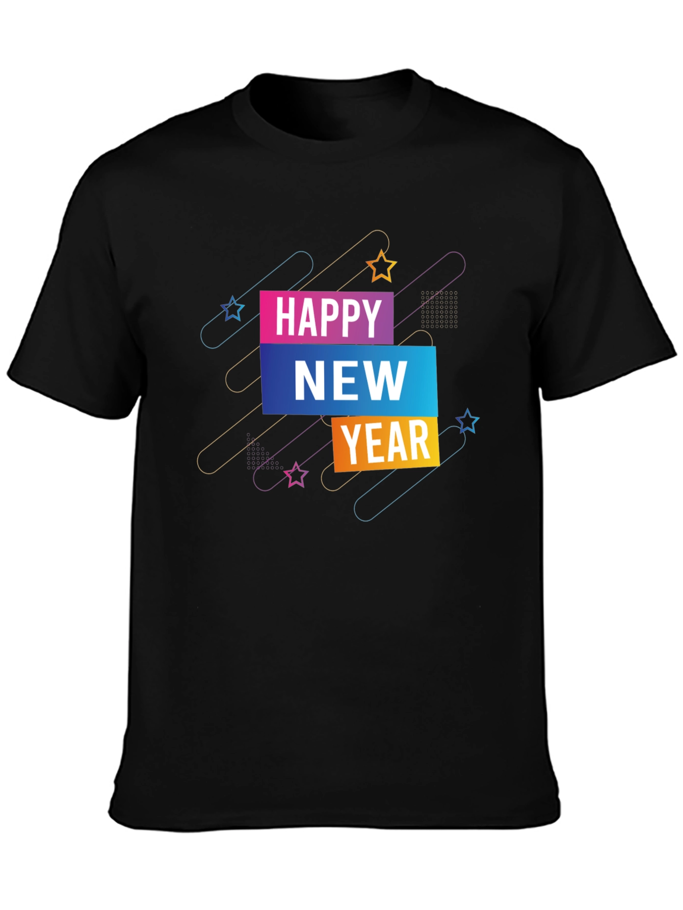 Happy New Year Graphic Tee - Stylish Celebration Shirt