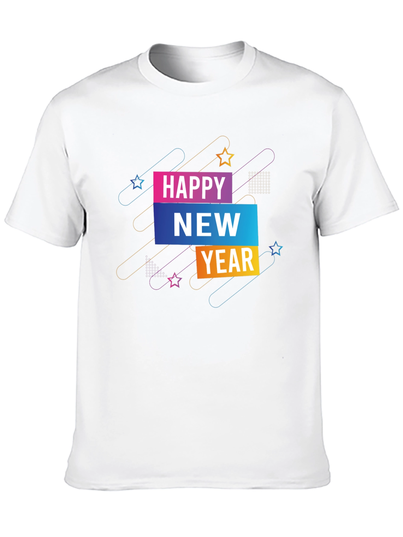 Happy New Year Graphic Tee - Stylish Celebration Shirt
