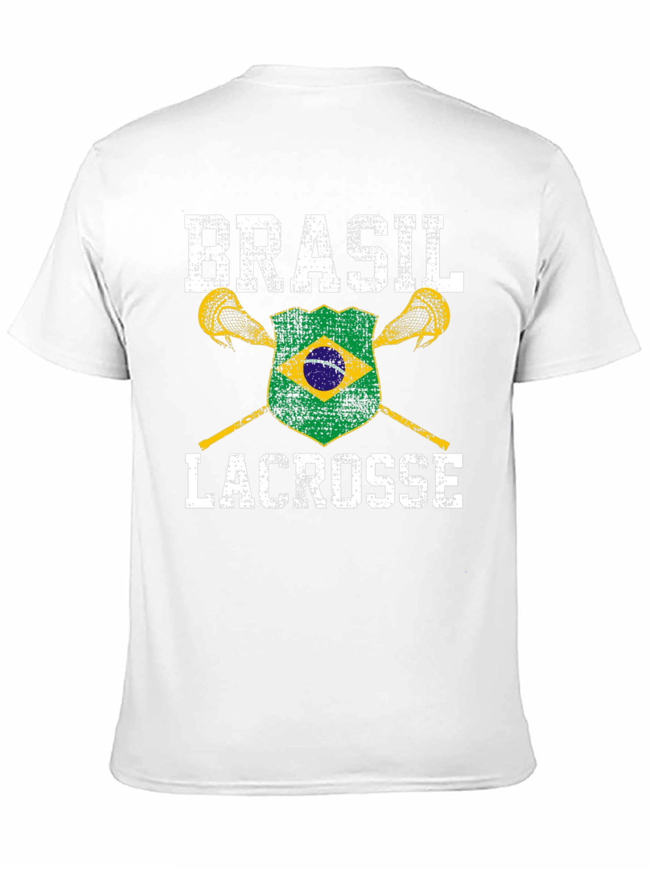 Brasil Lacrosse T-Shirt - Brazilian Flag Sports Tee