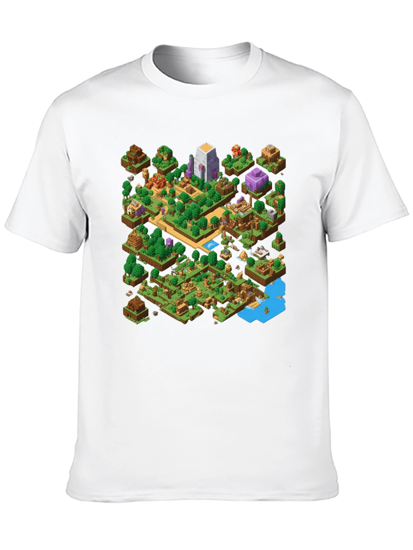 Isometric Gaming T-Shirt - Black Cotton