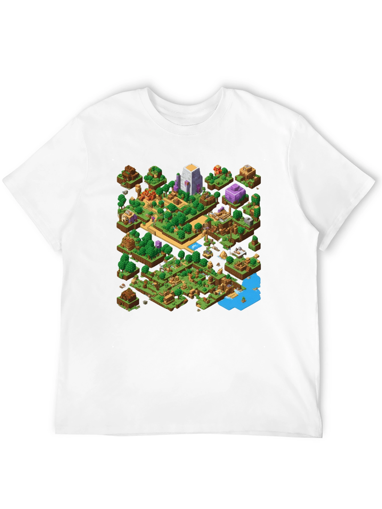 Isometric Gaming T-Shirt - Black Cotton