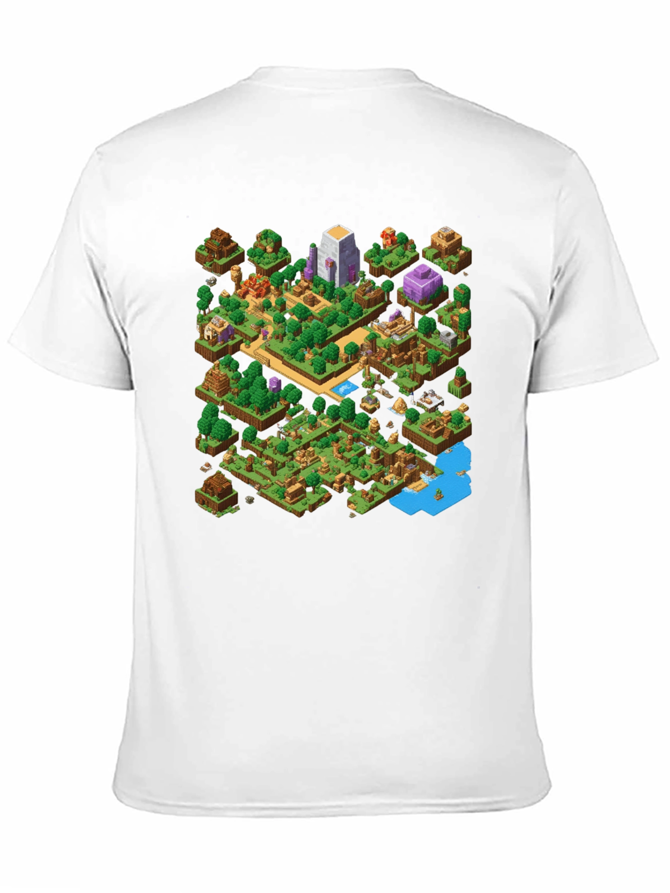Isometric Gaming T-Shirt - Black Cotton
