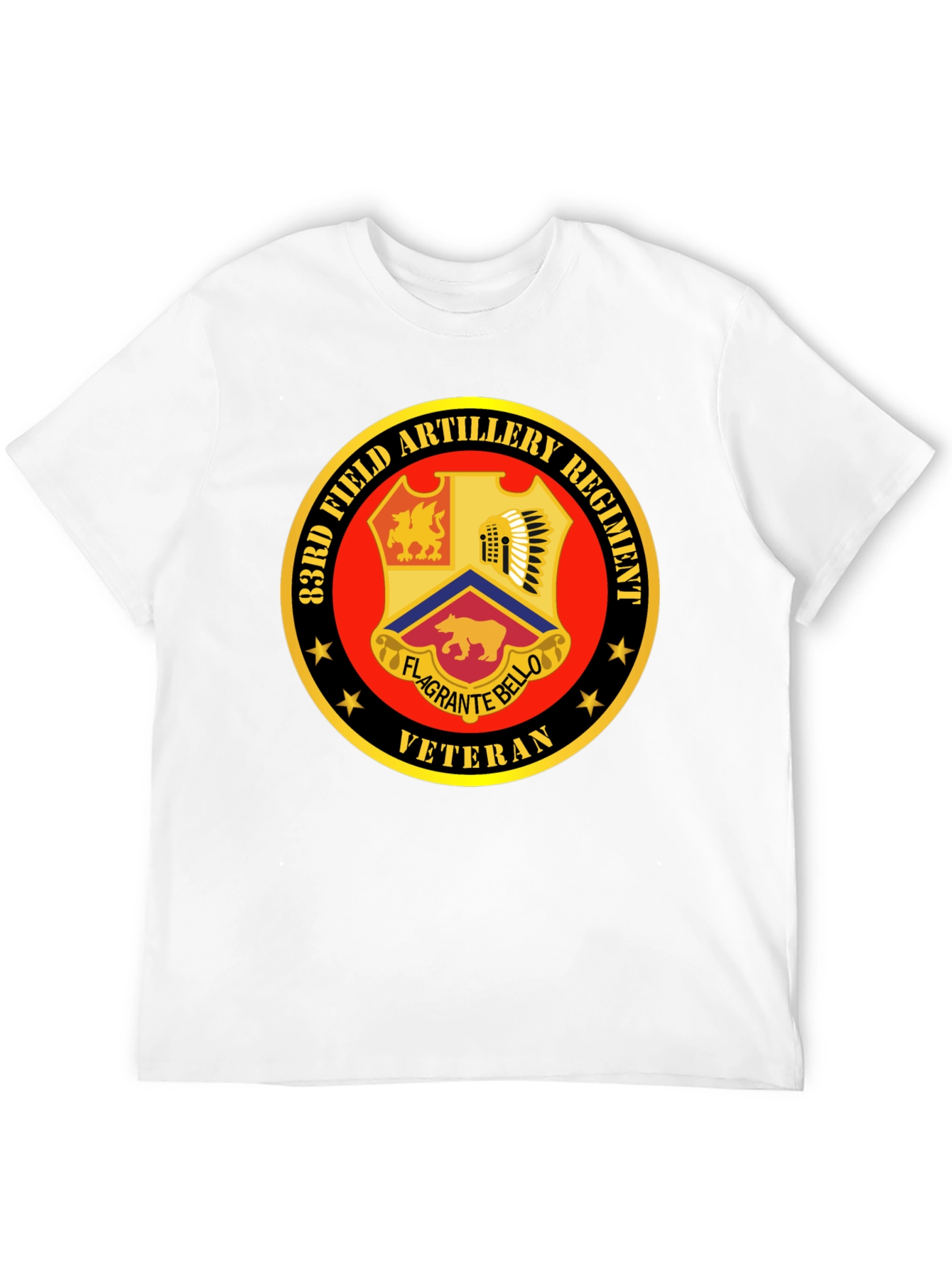 83rd Field Artillery Regiment Veteran Black T-Shirt