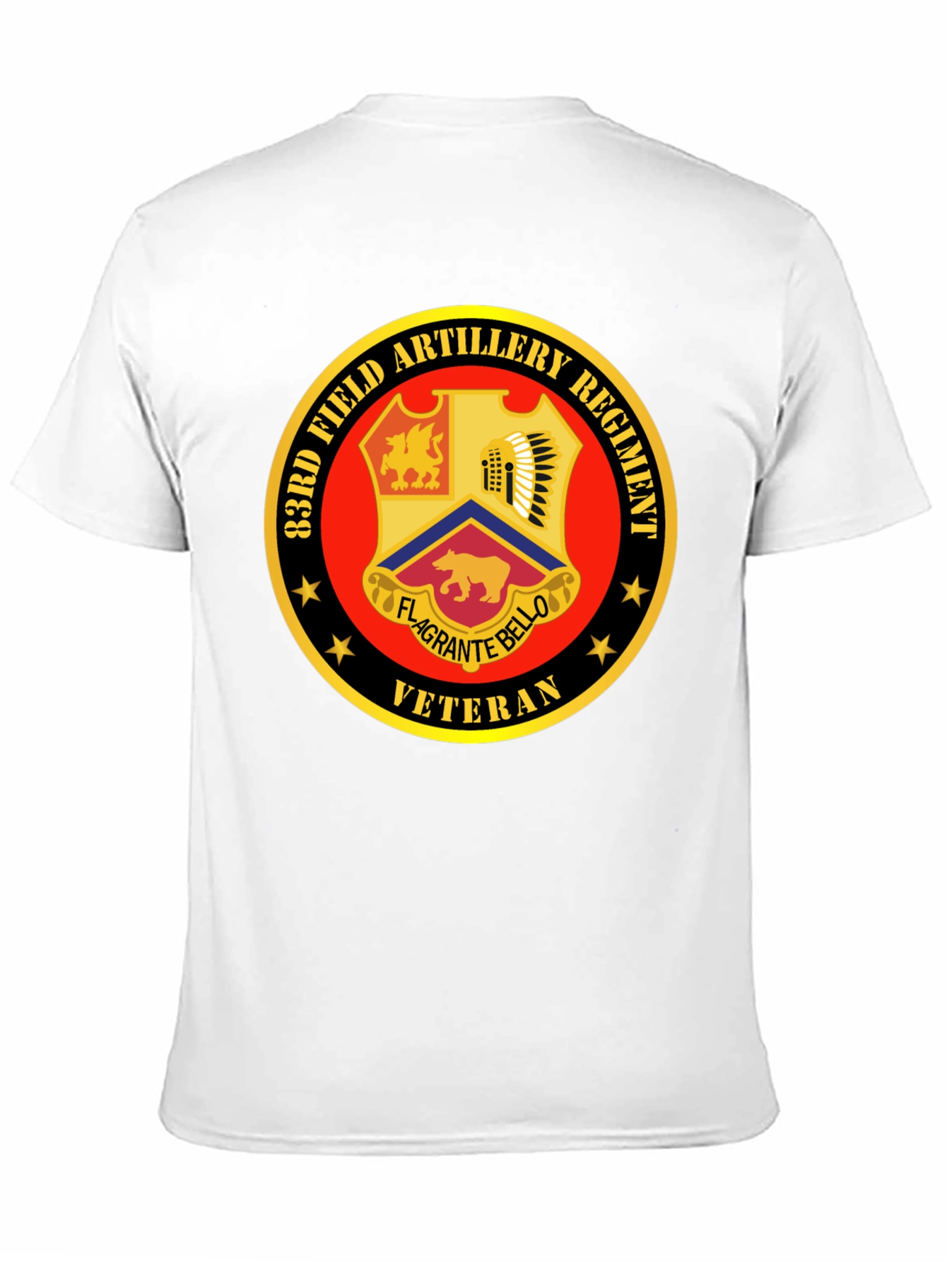 83rd Field Artillery Regiment Veteran Black T-Shirt