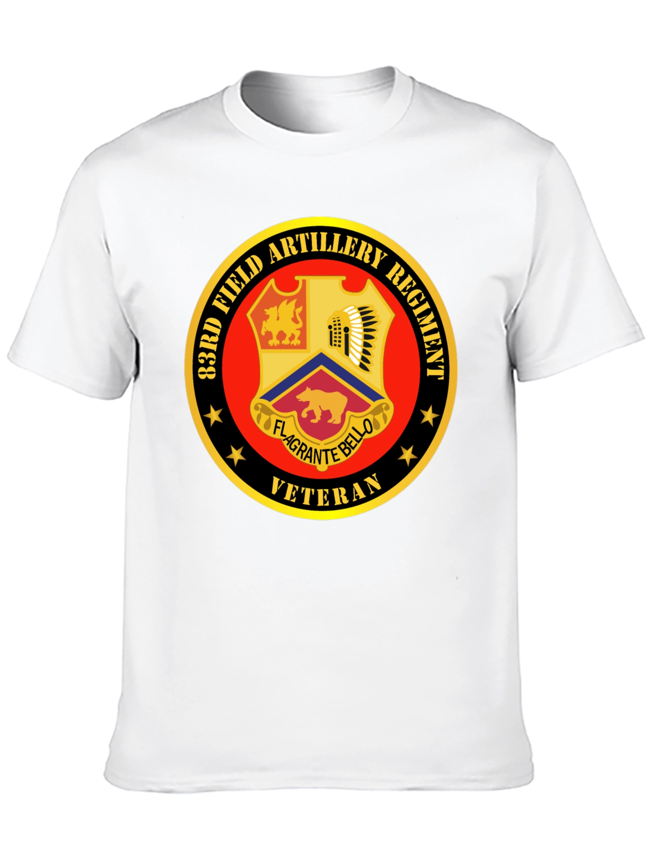 83rd Field Artillery Regiment Veteran Black T-Shirt