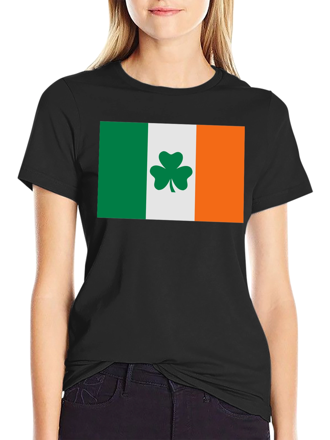 Irish Flag Shamrock T-Shirt - St. Patricks Day Tee
