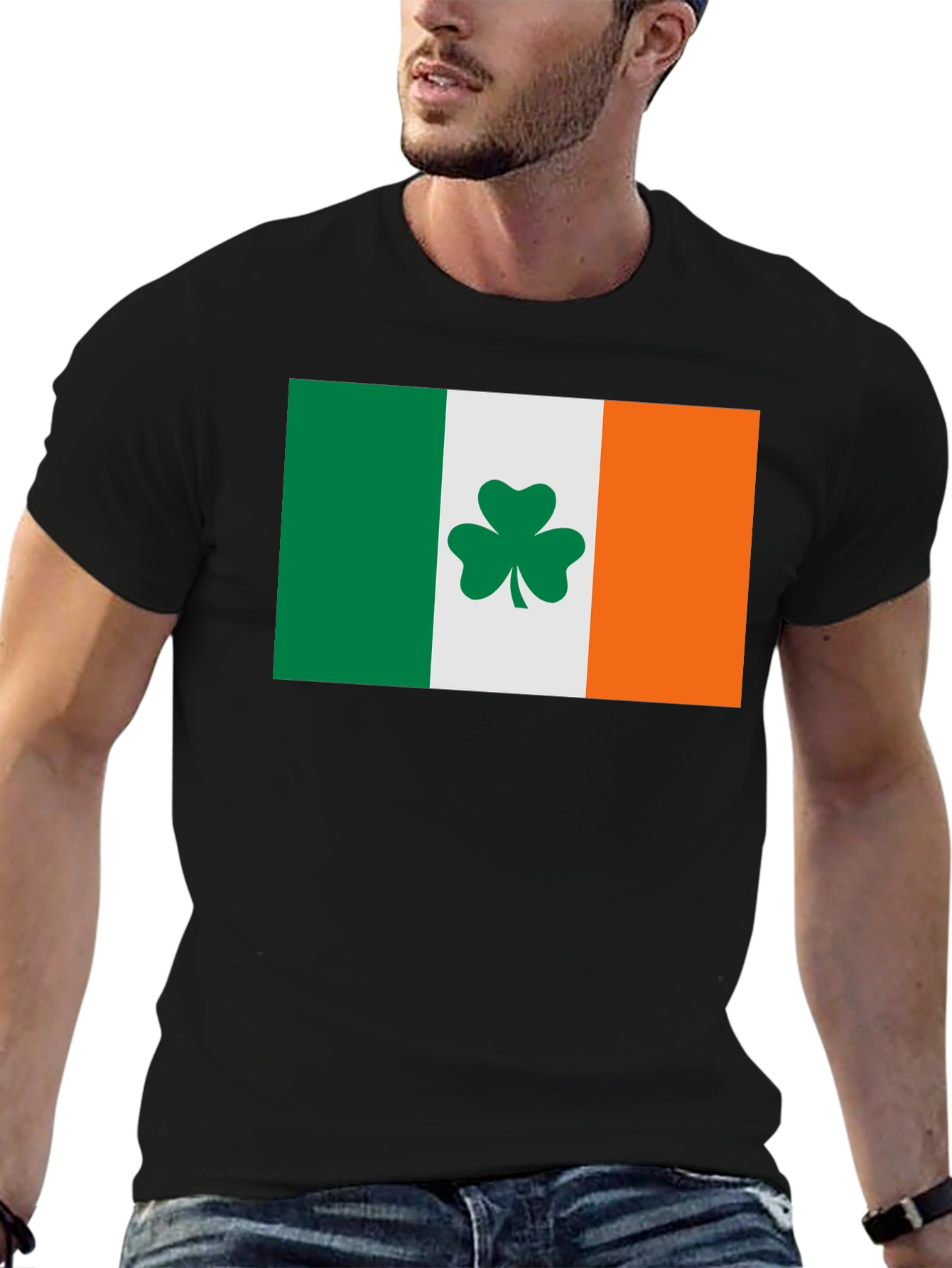 Irish Flag Shamrock T-Shirt - St. Patricks Day Tee