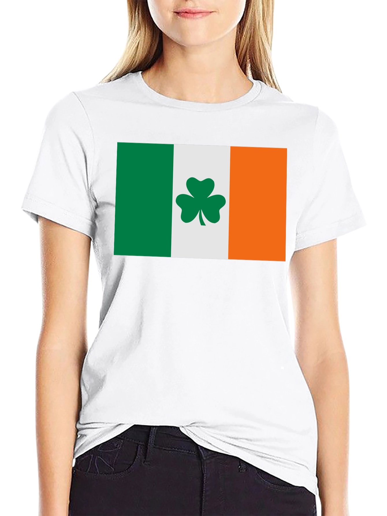 Irish Flag Shamrock T-Shirt - St. Patricks Day Tee
