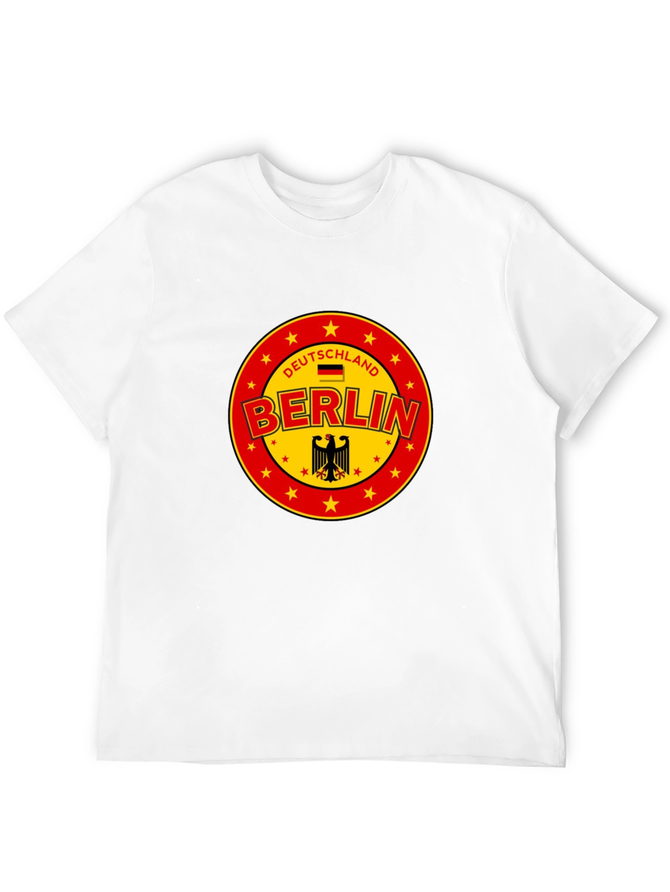 Deutschland Berlin Graphic Tee - Black Cotton T-Shirt