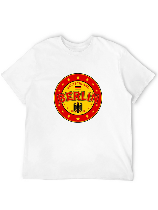 Deutschland Berlin Graphic Tee - Black Cotton T-Shirt