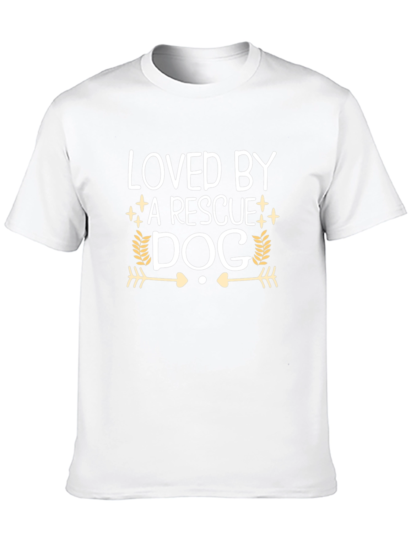 Loved by a Rescue Dog T-Shirt Dog Lover Tee