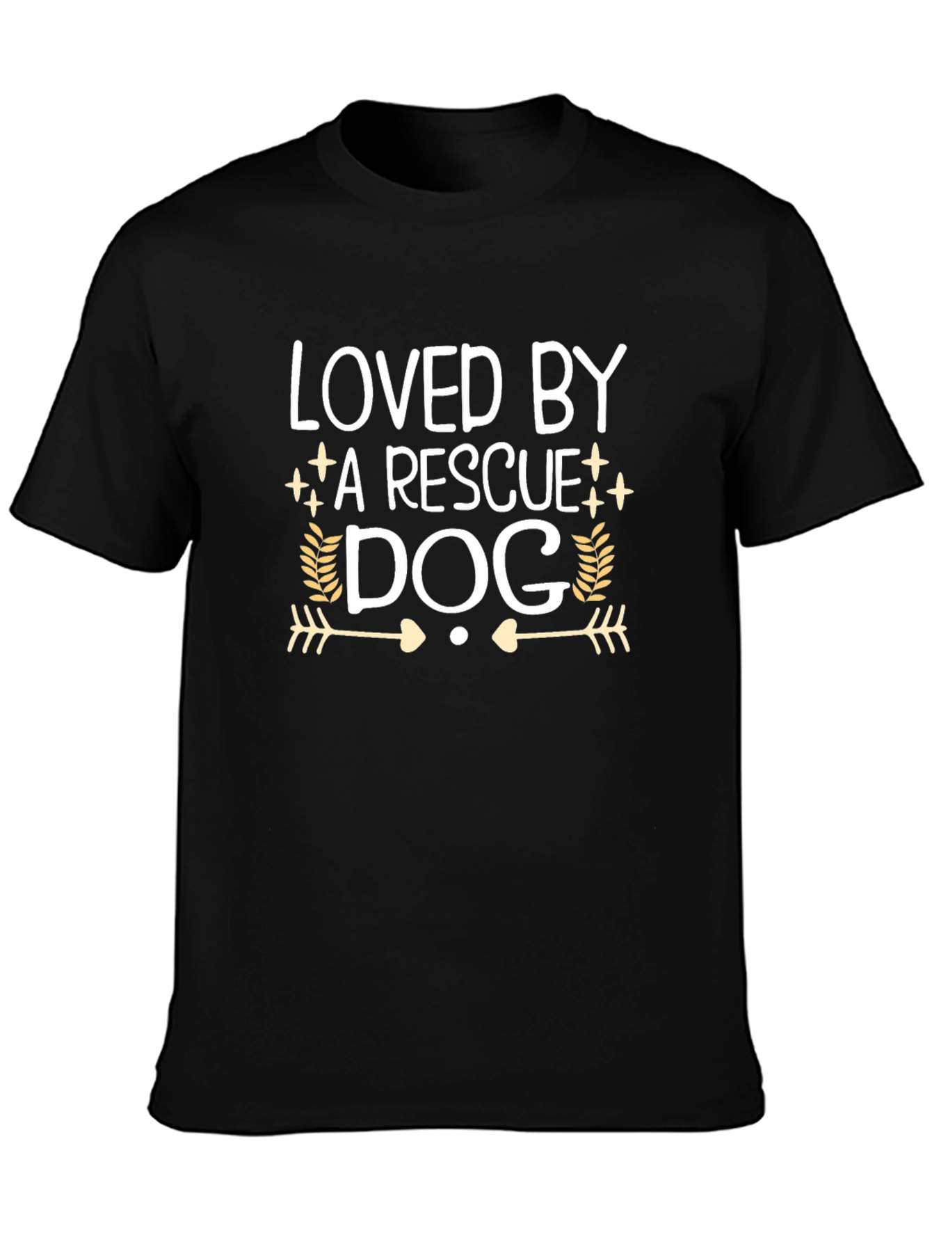 Loved by a Rescue Dog T-Shirt Dog Lover Tee
