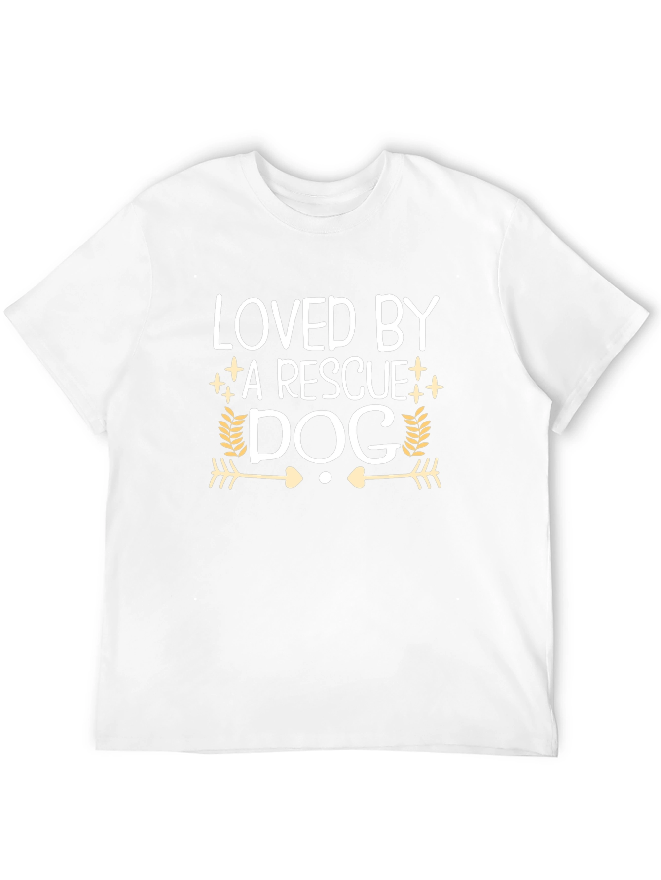 Loved by a Rescue Dog T-Shirt Dog Lover Tee