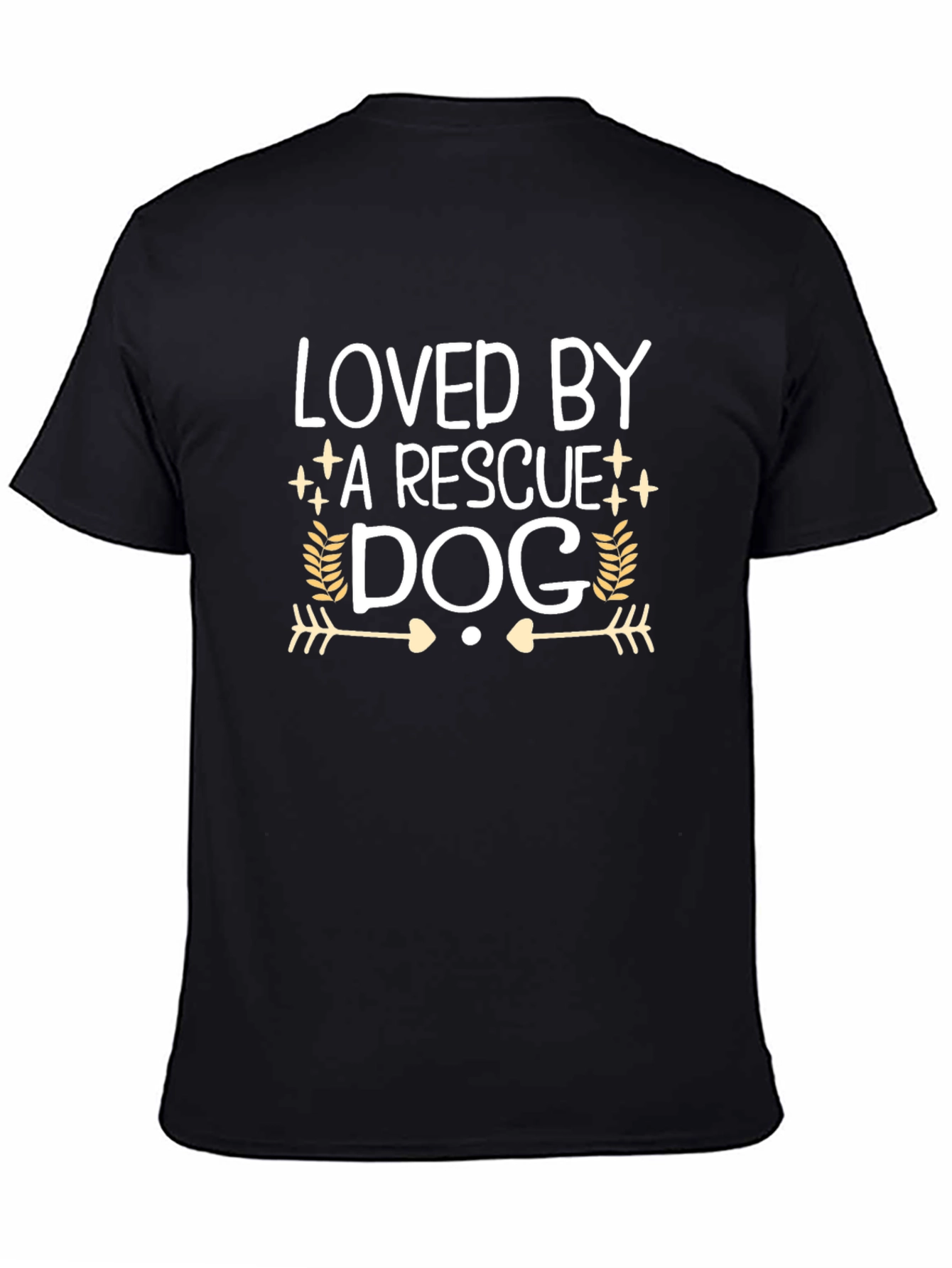 Loved by a Rescue Dog T-Shirt Dog Lover Tee