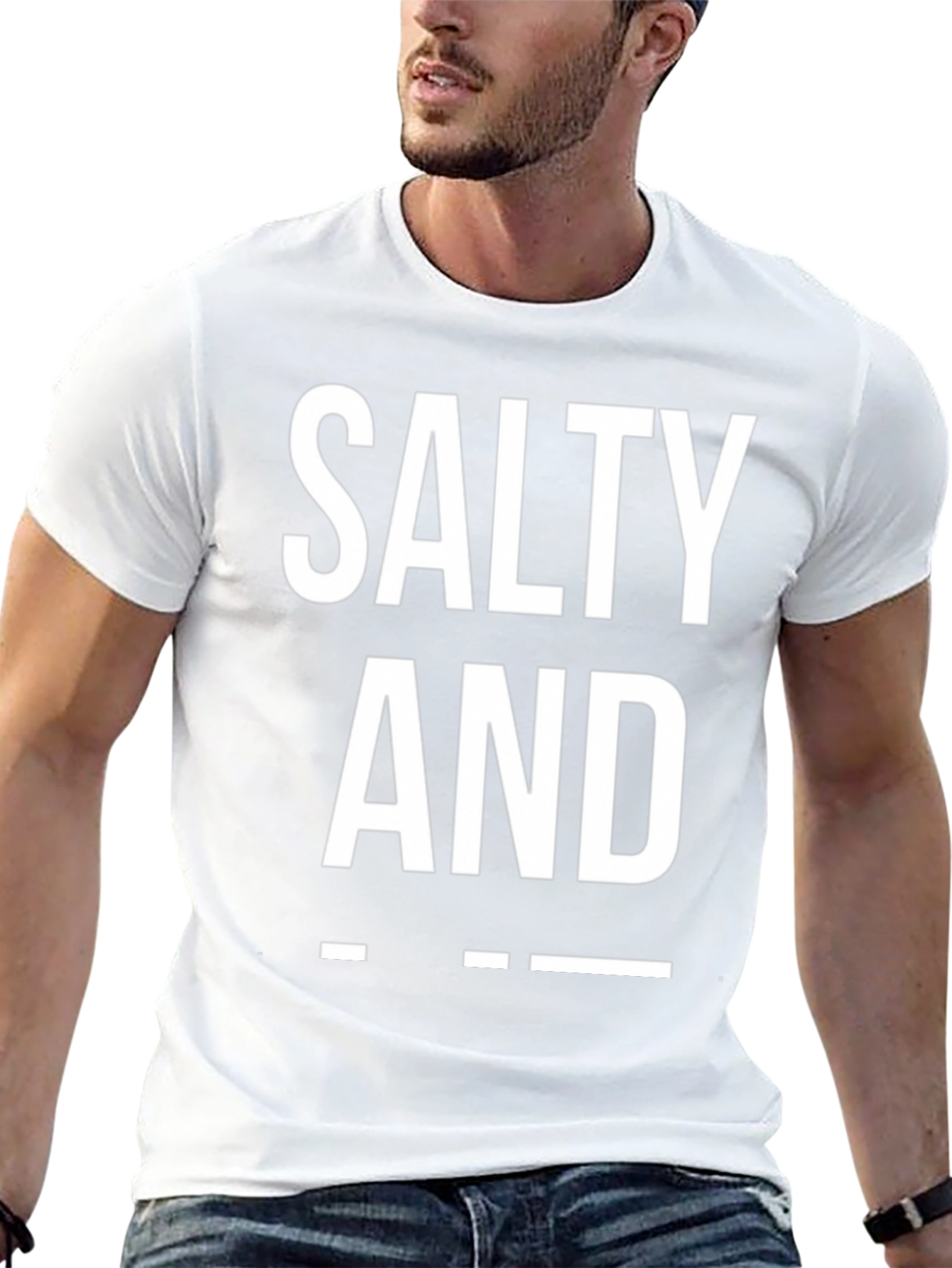 Salty and Sarcastic Graphic Tee - Black